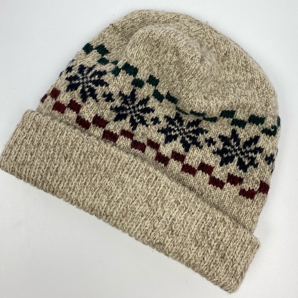 Accessories - woven wool fair isle hat